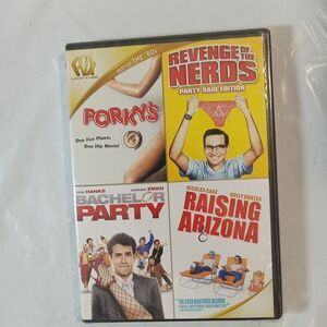 Porkys/Revenge of the Nerds/Bachelor Party/Raising Arizona (DVD, 2015, 4-Disc...